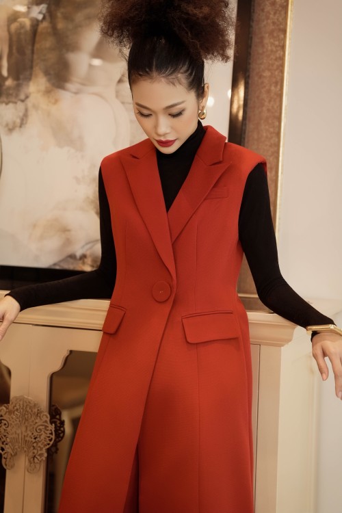 Sixdo Dark Ochre Woven Loose Pants